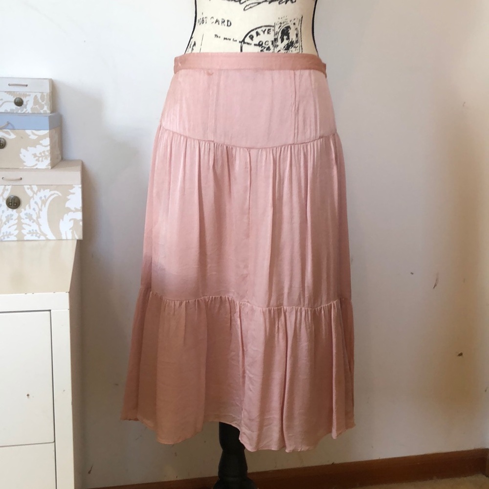 Banana Republic Pink Silk Skirt